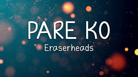 Pare ko .
